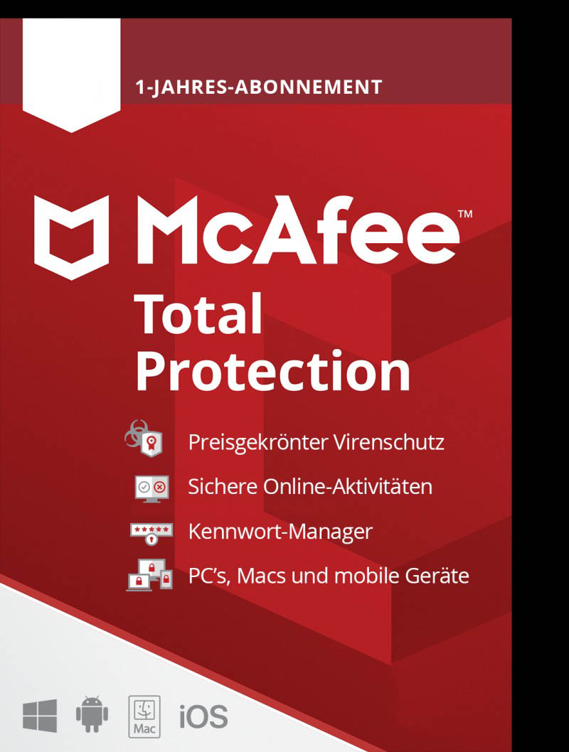 McAfee Total Protection 2025 | Win / Mac (1 Jahr)